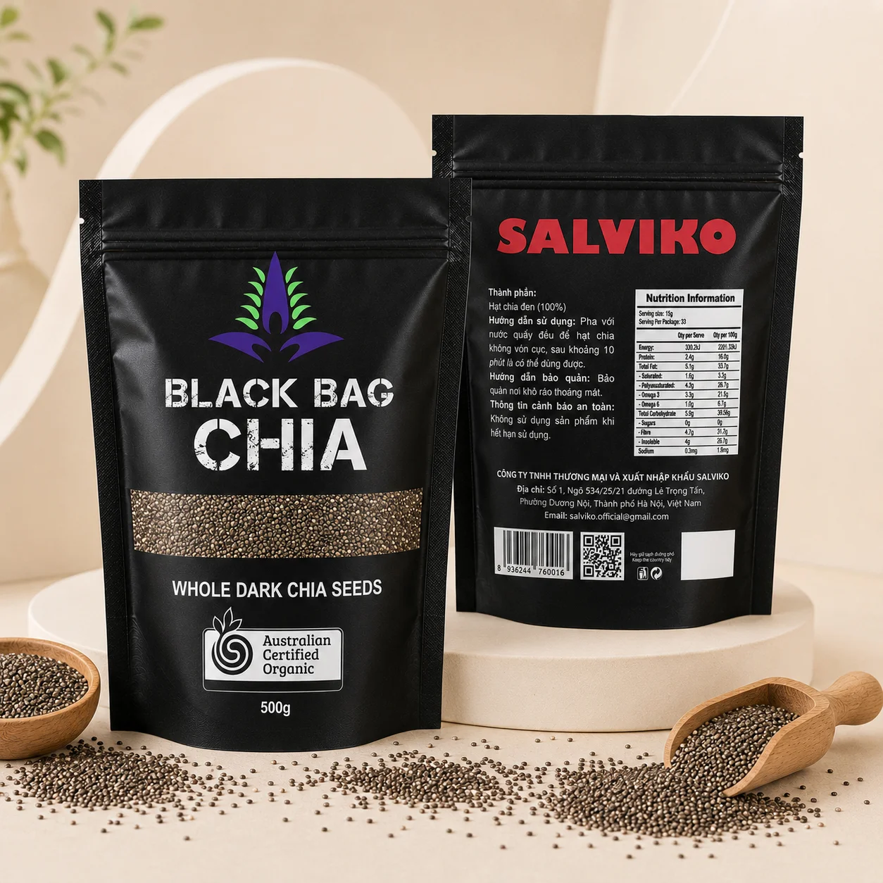 Hạt chia đen cao cấp