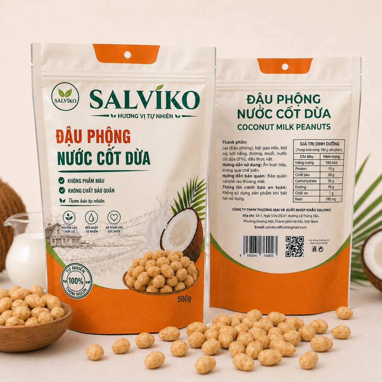 Đậu phộng nước cốt dừa 500g