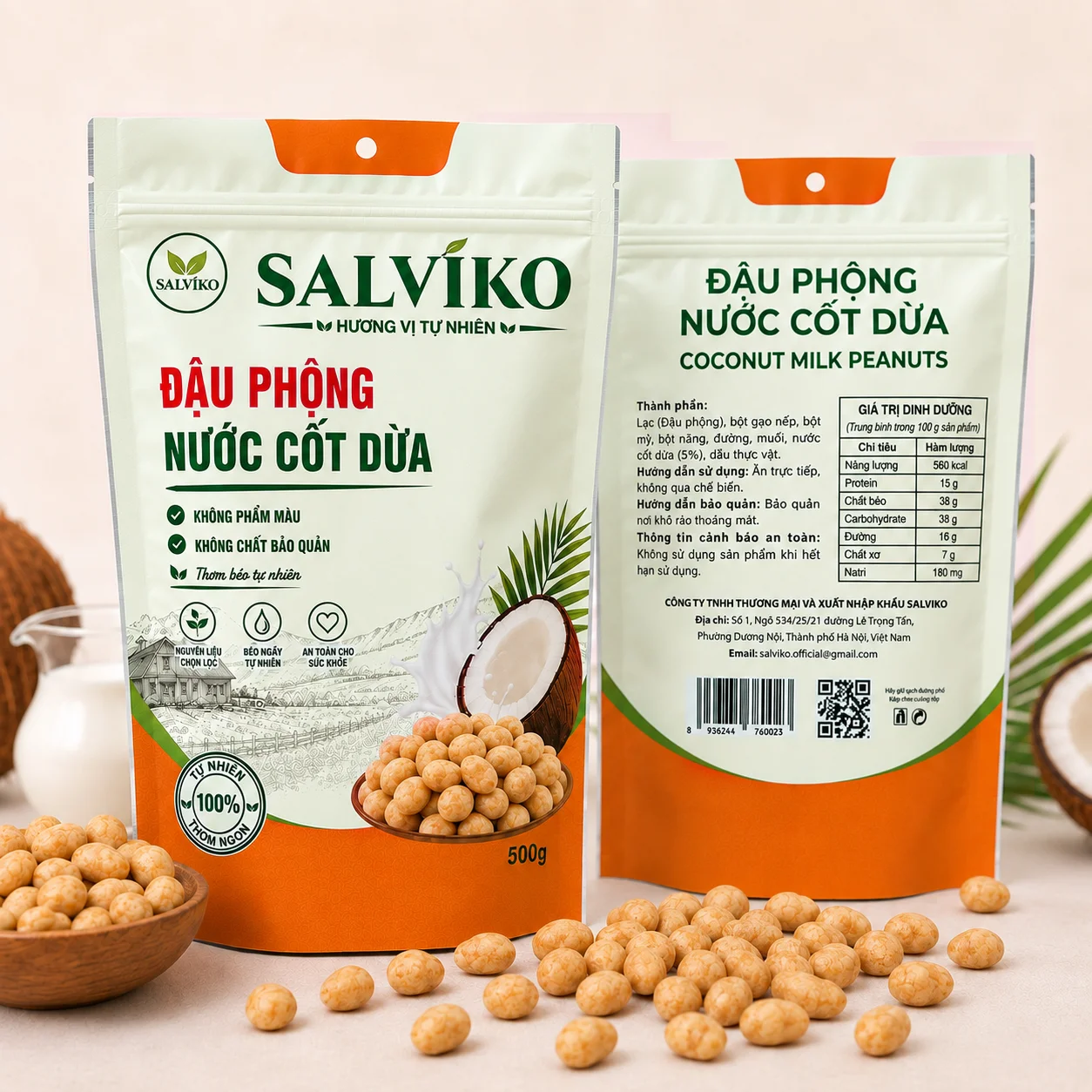 Đậu phộng da cá cốt dừa