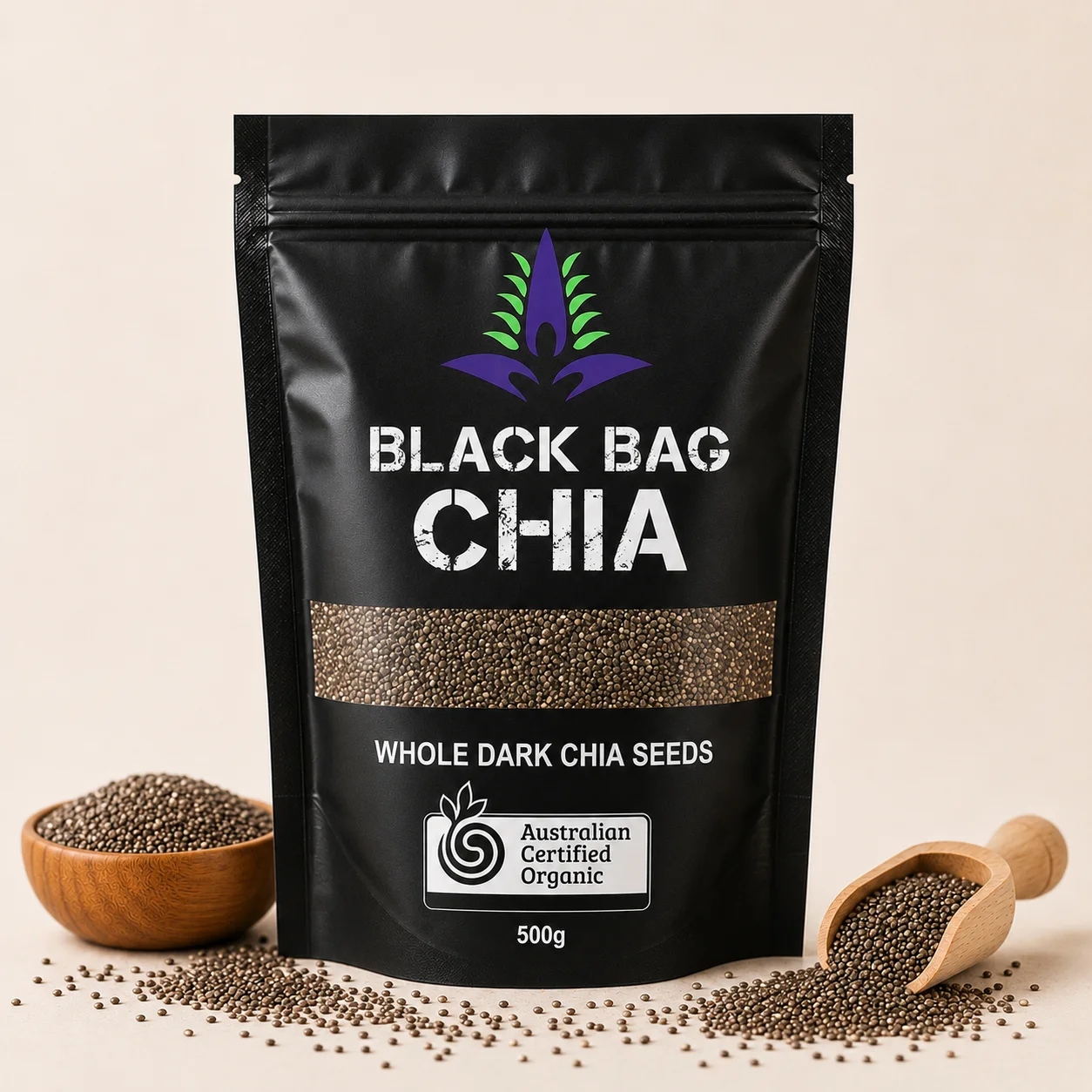 Hạt chia đen nguyên chất 500g